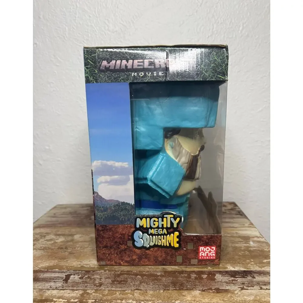 Minecraft Movie Mighty Mega SquishMe‎ Steve 9” Figure NEW